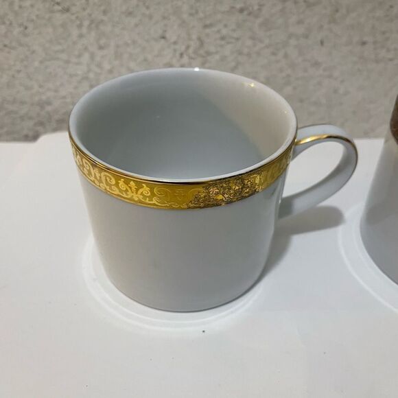 Royal Gallery GOLD BUFFET 6pc Coffee/Tea Cup Cups Only 1991 Vtg - Picture 5 of 7